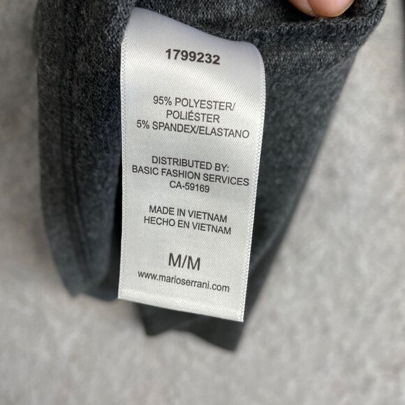 NEW Mario Serrani Women's M Long Sleeve Knit Top Gray - Picture 7 of 9